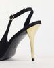 ASOS DESIGN ASOS DESIGN Polo slingback high stiletto heel shoes in black - 4