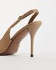 ASOS DESIGN ASOS DESIGN Polo slingback high stiletto heeled shoes in sand suedette-Neutral - 4