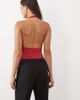ASOS DESIGN ASOS DESIGN polyamide scoop bodysuit in cherry red - 4