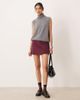 ASOS DESIGN ASOS DESIGN ponte micro skort in berry - part of a set-Red - 2