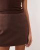 ASOS DESIGN ASOS DESIGN ponte micro skort in brown - part of a set - 3