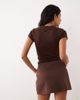 ASOS DESIGN ASOS DESIGN ponte micro skort in brown - part of a set - 4