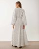 ASOS DESIGN ASOS DESIGN poplin maxi dress with asymmetric waist and volume sleeves in chocolate polka dots-Multi - 4