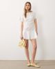 ASOS DESIGN ASOS DESIGN poplin short sleeve mini dress with ruched tie waist detail in white - 2