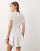 ASOS DESIGN ASOS DESIGN poplin short sleeve mini dress with ruched tie waist detail in white - 4