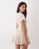 ASOS DESIGN ASOS DESIGN poplin short sleeve mini dress with ruching tie waist detail in tan stripe-Multi - 4
