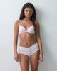ASOS DESIGN ASOS DESIGN Poppy pointelle moulded underwire bra in pink - 4