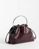ASOS DESIGN ASOS DESIGN pouch grab with metal handle in burgundy croc-RED - 4