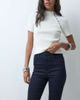 ASOS DESIGN ASOS DESIGN power stretch sculpt flare jeans in indigo-Navy - 4