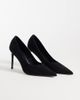 ASOS DESIGN ASOS DESIGN Prague pointed stiletto high heel pumps in black suedette - 4