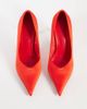 ASOS DESIGN ASOS DESIGN Prague pointed stiletto high heel pumps in red satin - 2