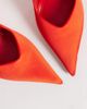 ASOS DESIGN ASOS DESIGN Prague pointed stiletto high heel pumps in red satin - 3