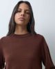 ASOS DESIGN ASOS DESIGN premium 100% merino wool crew neck sweater in chocolate-Brown - 3