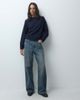 ASOS DESIGN ASOS DESIGN premium 100% merino wool crew neck sweater in navy - 3
