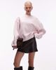 ASOS DESIGN ASOS DESIGN premium 500gsm cocoon sleeve sweatshirt in pink-No color - 1