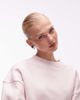ASOS DESIGN ASOS DESIGN premium 500gsm cocoon sleeve sweatshirt in pink-No color - 2