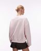 ASOS DESIGN ASOS DESIGN premium 500gsm cocoon sleeve sweatshirt in pink-No color - 4