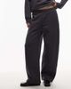 ASOS DESIGN ASOS DESIGN premium 500gsm seamed barrel leg sweatpants in charcoal-Gray - 2