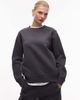 ASOS DESIGN ASOS DESIGN premium 500gsm seamed sweatshirt in charcoal-Gray - 1