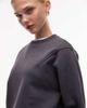 ASOS DESIGN ASOS DESIGN premium 500gsm seamed sweatshirt in charcoal-Gray - 3
