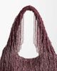 ASOS DESIGN ASOS DESIGN Premium fringed embellished shoulder bag in burgundy-Red - 3
