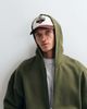 ASOS DESIGN ASOS DESIGN premium heavyweight oversized washed zip through hoodie in green - 3