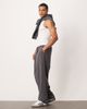 ASOS DESIGN ASOS DESIGN premium heavyweight wide leg sweatpants in 400gsms in charcoal-Gray - 2