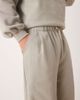 ASOS DESIGN ASOS DESIGN premium heavyweight wide leg sweatpants with pinched hem and pleats in beige-Neutral - 3