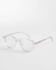 ASOS DESIGN ASOS DESIGN premium round glasses in clear with clear lenses - 1