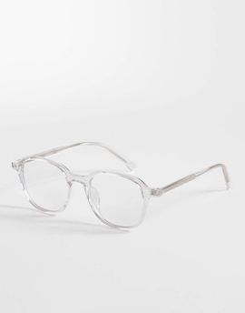ASOS DESIGN ASOS DESIGN premium round glasses in clear with clear lenses