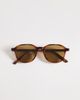 ASOS DESIGN ASOS DESIGN premium round sunglasses in tortoise with brown lenses - 3
