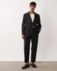 ASOS DESIGN ASOS DESIGN premium slim suit jacket in black wool and linen - 2