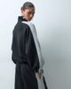 ASOS DESIGN ASOS DESIGN premium sporty track zip through funnel neck sweat in black & gray scuba-style fabric - 3