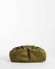 ASOS DESIGN ASOS DESIGN Premium suede cloud clutch bag in olive-Green - 1