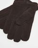 ASOS DESIGN ASOS DESIGN premium suede leather gloves in brown - 2