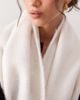 ASOS DESIGN ASOS DESIGN premium woven wide wool mix scarf in white - 2