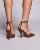 ASOS DESIGN ASOS DESIGN Pride toe cap high heel shoes in mocha moose suedette-Brown - 4