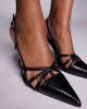 ASOS DESIGN ASOS DESIGN Primrose cut out detail high heel shoes in black snake - 4
