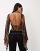 ASOS DESIGN ASOS DESIGN printed mesh angel sleeve top in tiger - part of a set-Multi - 2