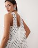 ASOS DESIGN ASOS DESIGN printed mesh bandeau top with scarf detail in polka dots - part of a set-Multi - 1