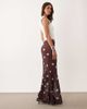 ASOS DESIGN ASOS DESIGN printed mesh sheer column maxi skirt in polka dots-Multi - 3