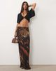 ASOS DESIGN ASOS DESIGN printed mesh skirt in tiger print - part of a set-Multi - 1