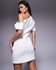 ASOS DESIGN ASOS DESIGN printed one shoulder mini dress with wrap skirt in floral in scuba-style fabric-Multi - 2