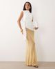 ASOS DESIGN ASOS DESIGN printed sheer mesh maxi skirt in yellow stripe-Multi - 1