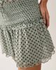 ASOS DESIGN ASOS DESIGN printed shirred mini skirt blue and brown polka dot print - part of a set-Multi - 4