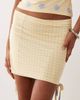 ASOS DESIGN ASOS DESIGN printed slinky skirt in lemon and blue polka dots - part of a set-Multi - 4