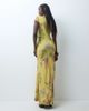 ASOS DESIGN ASOS DESIGN printed stretch chiffon maxi dress with mandarin collar in botanical print-Multi - 4
