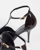 ASOS DESIGN ASOS DESIGN Prize T bar stiletto high pumps in chocolate patent-Brown - 4