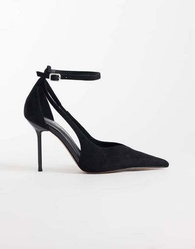 ASOS DESIGN ASOS DESIGN Progress stiletto pumps in black suedette