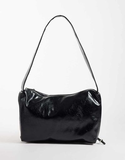 ASOS DESIGN ASOS DESIGN PU sling crossbody bag in black